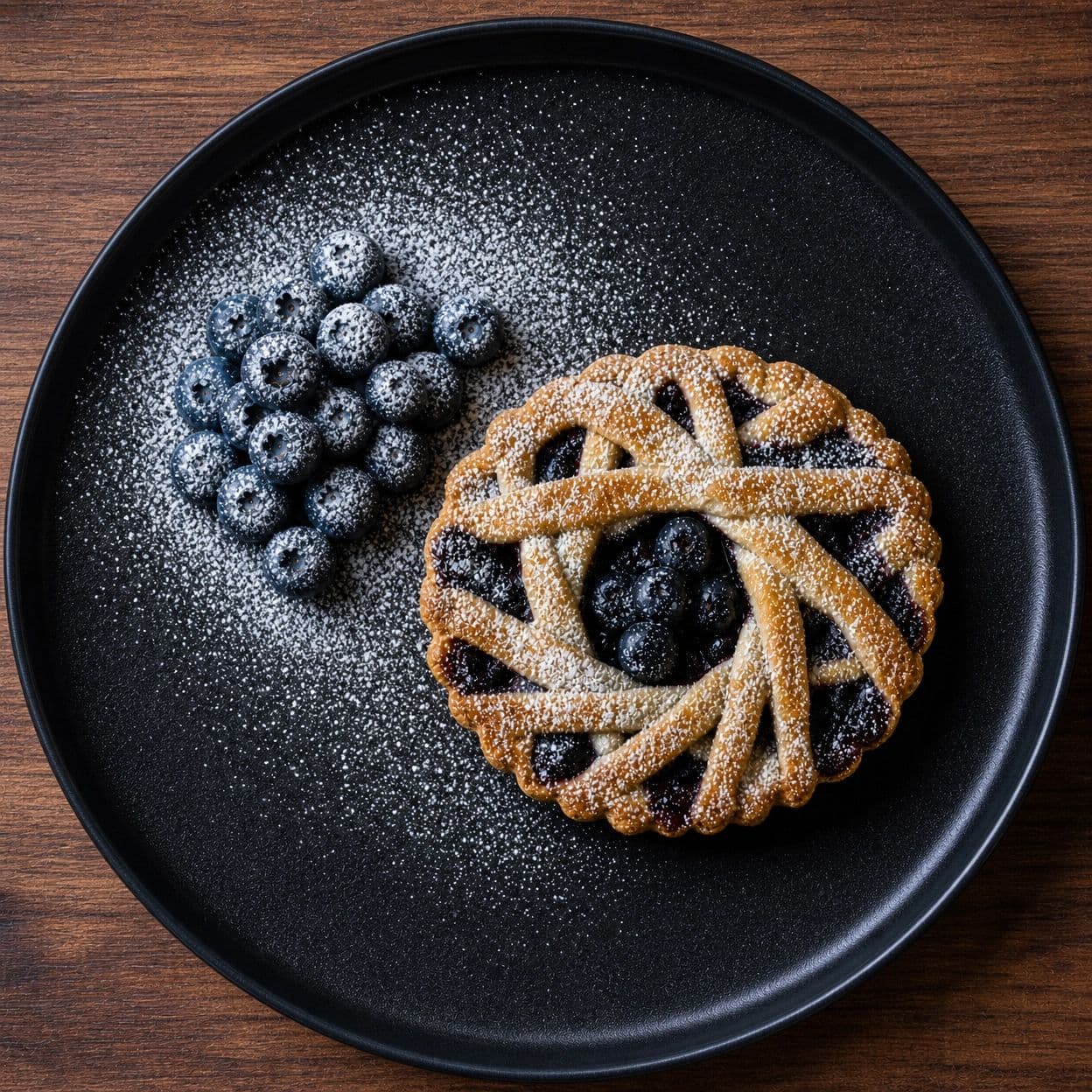 Mini pay de blueberry